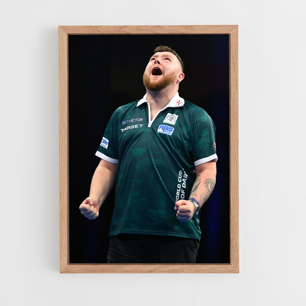 Poster Gerwyn price idole – affiche Fléchettes (vue 4)